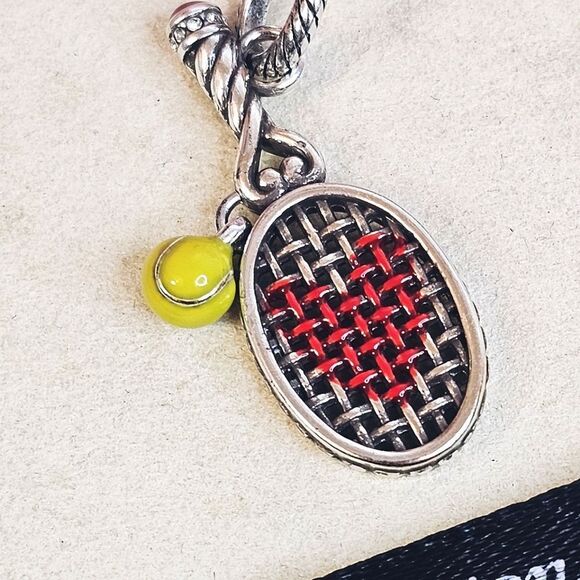 Brighton Love Tennis Dangle Charm - Picture 2 of 5